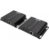 Digitus DS-55124 1 port HDMI Extender Set extender přes síťový kabel, kovový ukazatel, UHD, s dálkovým ovládáním, se stavovými LED, s vestavěnou síťovou
