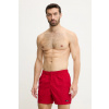 Plavkové šortky Calvin Klein červená farba, LV00N61112 S