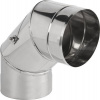 PRODMAX Nerezové komínové koleno s revíznym (čistiacim) otvorom 90° - priemer 80 mm, hrúbka steny rúry 0,6 mm, dymovod - jednoplášť