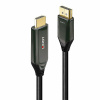 Kábel DisplayPort na HDMI M/M 2m, jednosmerný, 4K@120Hz, čierny, pozl. konektor