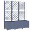 Kvetináč plast sivý VidaXL 120 cm x 40 x 136 cm