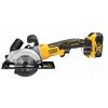 DCS571P2 DEWALT 18V AKU BEZUHLÍKOVÁ KOTOUČOVÁ PILA 115 MM, 2 X BATERIE 5,0 AH, NABÍJEČKA, KUFR T-STAK