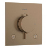 Hansgrohe Ecostat Comfort E Termostatická batéria pod omietku, na 2 spotrebiče, kefovaný bronz 33711140-HG