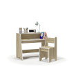 Dubový detský Montessori set písací stôl + stolička NIKO, WT__F3EB-35524