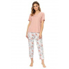 Dámské pyžamo Megan 1310 LEVEZA losos světlá XXL