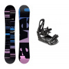 Raven Supreme black dámský snowboard + Raven S230 Black vázání - 150 cm + vázání S/M (EU 37-42)