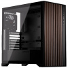 Krux skříň Palum / ATX / 2x120 mm fan / 2xUSB 2.0 / USB-C / dřevěné elementy / temperované sklo / černá KRXD008