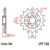 JT Reťazové koliečko JT JTF 742-15 15T, 520