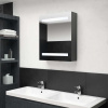 vidaXL LED kúpeľňová zrkadlová skrinka sivá 50x14x60 cm - Sivá - 146359-260724