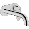 HANSGROHE Vernis Blend 2-otvorová páková umývadlová batéria pod omietku, pre nástennú montáž, s krycou doskou, výtok 207 mm, chróm, 71576000