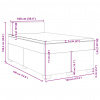 vidaXL Boxspring posteľ s matracom čierna 120x190 cm látka - Čierna - 48209-56779