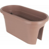 Nohel garden Truhlík Venezia Balcony na zábradlí plastový hnědo sivý 60cm