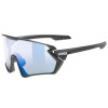 UVEX SPORTSTYLE 231 V Black mat/litemirror blue (CAT.1-3) sportovní brýle s funkcí Variomatic
