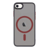AppleMix Kryt TACTICAL Hyperstealth 2.0 pre Apple iPhone 7 / 8 / SE 2020 / 2022 - MagSafe - čierny / červený