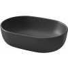 Cersanit Moduo umývadlo 50x35.5 cm oválny pultové umývadlo antracitová K116-107