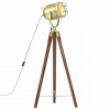 Podlahová lampa vidaXL E27 25 W béžová, žltá