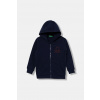 Detská bavlnená mikina United Colors of Benetton 3J68G503V.P.seasonal tmavomodrá 104