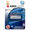 Solight Power alkalická batéria AgfaPhoto 9 V, blister 1 ks, alkalická