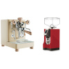 Lelit Bianca PL162T V3, gold + Eureka Mignon Specialita, CR ferrari red