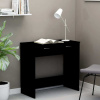vidaXL Písací stôl, čierny 80x40x75 cm, kompozitné drevo - Čierna - 70336-25124
