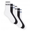 BOSS - ponožky 6PACK classic black & white s logom BOSS (HUGO BOSS) - limitovaná edícia-43-46