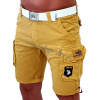 Alpha Industries Crew Short Patch Wheat pánske šortky Farba: žltá, Veľkosť: 31