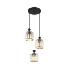 Luster Globo 15742-3 JORDANA E27 3x 60 W čierny