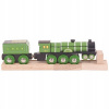 Bigjigs Elektrická lokomotíva Flying Scotsman zelená 691621093061