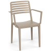 ROJAPLAST Záhradné kreslo ROW ARMCHAIR, taupe