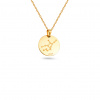 iZlato Forever Prívesok v tvare kruhu so súhvezdím Panny, žlté zlato 14K IZ31781
