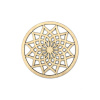Drevený ornament 10 cm - Mandala - Kvapky
