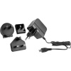HN Power HNP06I-MICROUSBL6 zásuvkový adaptér so stálym napätím, 5 V, 1.5 A, 7.5 W, s austrálskym adaptérom, s adaptérom pre Európu, s britským adaptérom, s; HNP06I-MICROUSBL6