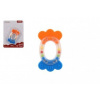 Chrastítko/Kousátko ovál plast/silikon 11cm na kartě 0m+