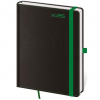 Helma Diár BLACK GREEN denný A5 14,3x20,5cm 2026