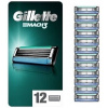 Gillette Mach3 náhradné holiace hlavice 12 ks