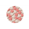 Srdiečka z jedlého papiera 20 mm červeno-ružovo-biele 15 g -