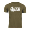 DRAGOWA krátke tričko spartan army Aristón, olivová 160g/m2 - 4XL