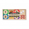 Melissa & Doug Drevené puzzle - počítanie