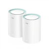 Cudy M1300 2-PACK sieťový Wi-Fi systém Dvojpásmový (2,4 ghz/5 ghz) Wi-Fi 5 (802.11ac) Biela 1 Vnútorný (M1300(2-Pack))
