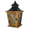 Lampáš MagicHome LW8680, 19x19x36 cm, LED, 3xAA, drevo