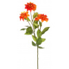 Umelá kvetina Georgína 75 cm, oranžová