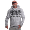 Yakuza mikina pánska s kapucňou Never Stop HOB 25007 grey Veľkosť: 3XL, Farba: šedá