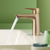 HANSGROHE Talis E páková umývadlová batéria CoolStart bez odtokovej súpravy, výška výtoku 104 mm, kartáčovaný bronz, 71714140