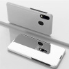 Knižkové puzdro Electroplating Mirror na Samsung Galaxy M20 - Silver