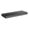 D-Link DGS-1016S sieťový prepínač Nespravované Gigabit Ethernet (10/100/1000) Čierna (DGS-1016S/E)