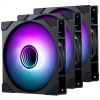 PHANTEKS M25 Gen2 PWM D-RGB Fan, 3x-Pack - 140mm, black PH-F140M25_G2_DBK01_3P