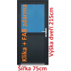 Soft Vchodové plastové dvere 1/2 sklo 75x215 cm - Akce!