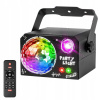 LED EFEKT OSVETLENIE DISCO SVETLO NA PÁRTY LASER GUĽA RGB + UV 4V1 4W