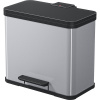 Nášľapný zberač odpadkov Eco ,duo Plus L, objem 9 + 17 l Hailo