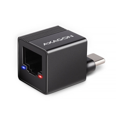 AXAGON ADE-MINIC USB-C 3.2 Gen 1 - Gigabit Ethernet MINI sieťová karta, Realtek 8153, auto inštal ADE-MINIC